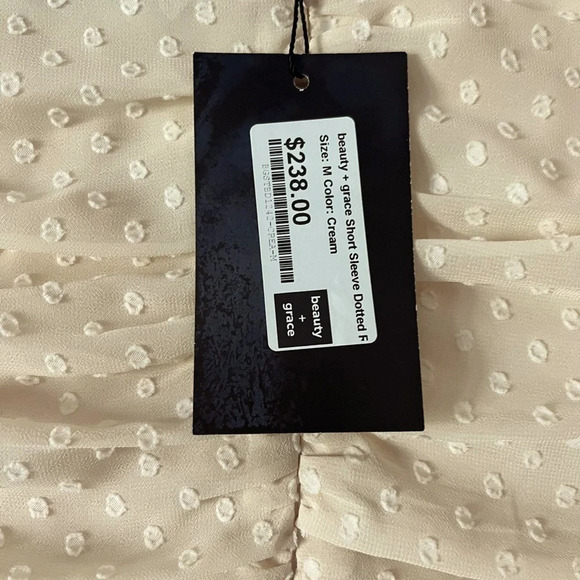 NEW Beauty & Grace Cream Dress, Size Medium - Picture 4 of 9